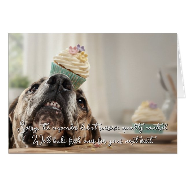 Great Dane Cake Invitations  (Front Horizontal)