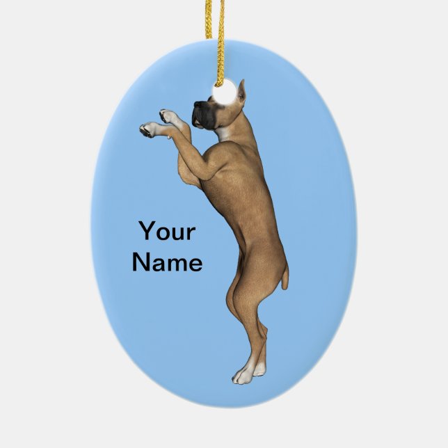 Great Dane Ceramic Ornament (Back)