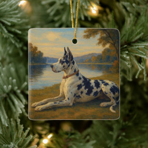 Great Dane Ceramic Ornament