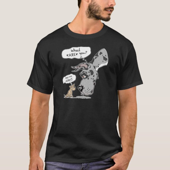 Great Dane & Chihuahua Merle T-Shirt (Front)