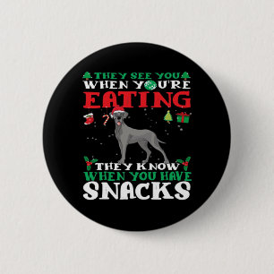 Great Dane Christmas fun Classic T-Shirt 2 Inch Round Button