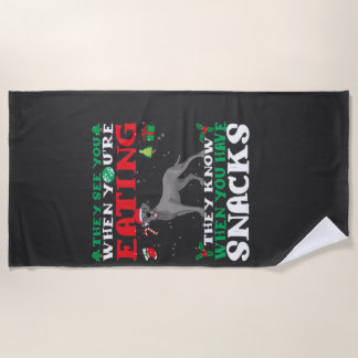 Great Dane Christmas fun Classic T-Shirt Beach Towel