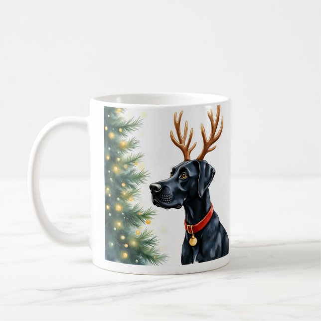 Great Dane Christmas Mug (Left)