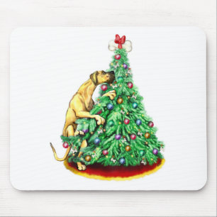 Great Dane Christmas Reach Goals Fawn UC Mouse Pad