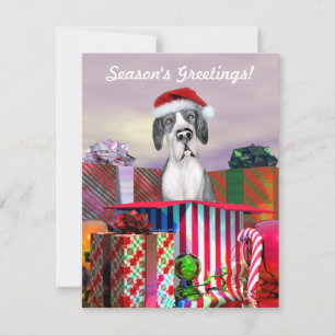 Great Dane Christmas Surprise Mantle UC Invitation