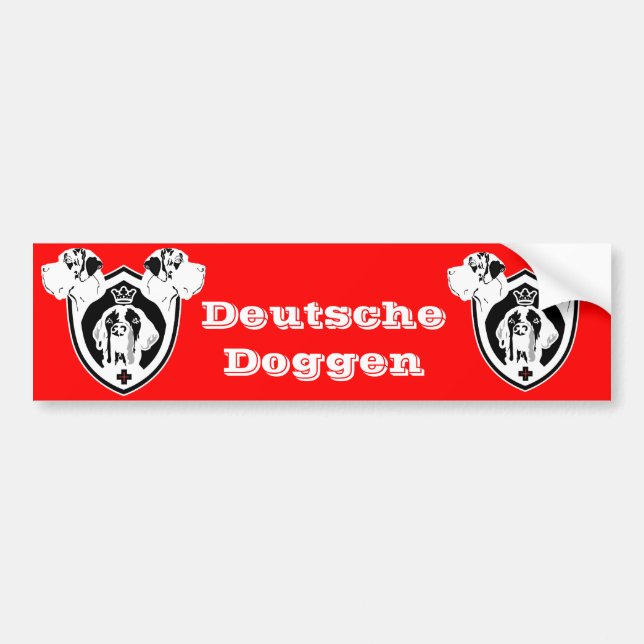 Great Dane Coat of Arms Bumper Sticker (Front)