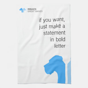 Great Dane Collections Bluemin Kitchen Towel