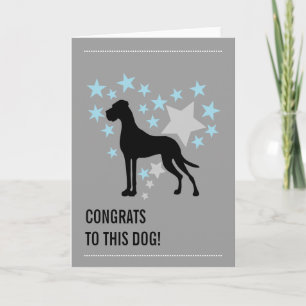 Great Dane Congrats Card