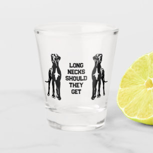 Great Dane Couple Shot Glass
