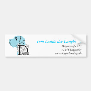 Great Dane custom Logo and Text Bumper Sticker