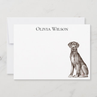 Great Dane custom stationary  Card