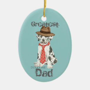 Great Dane Dad Ceramic Ornament