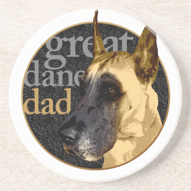 Great Dane Dad Coaster (Front)