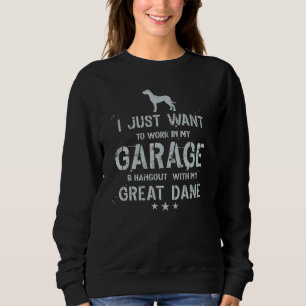 Great Dane Dad Garage Men Hang Sweatshirt