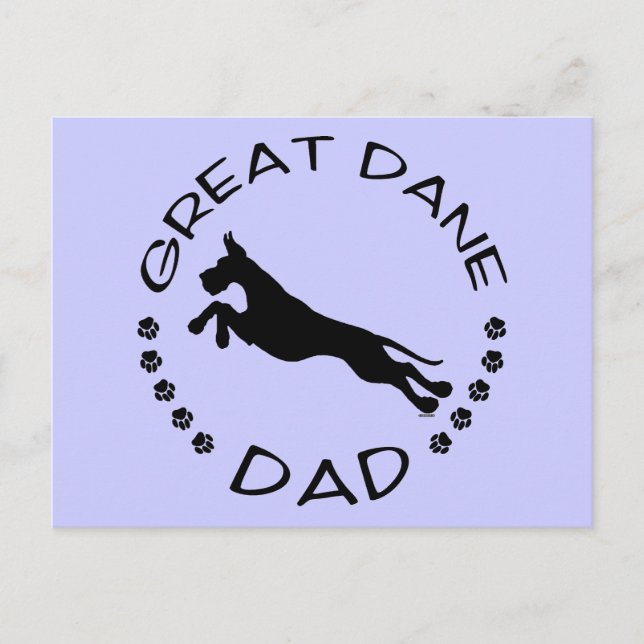 Great Dane Dad Jumper Postcard (Front)