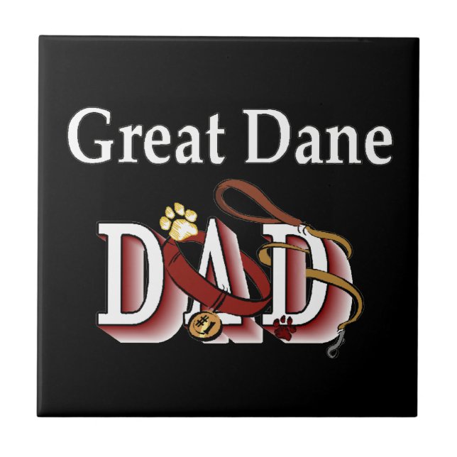 Great Dane Dad Tile (Front)