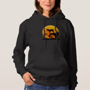 Great Dane Dog And Moon Scary Halloween Costume Hoodie