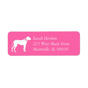 Great Dane Dog Baby Shower Puppy Pink Girl
