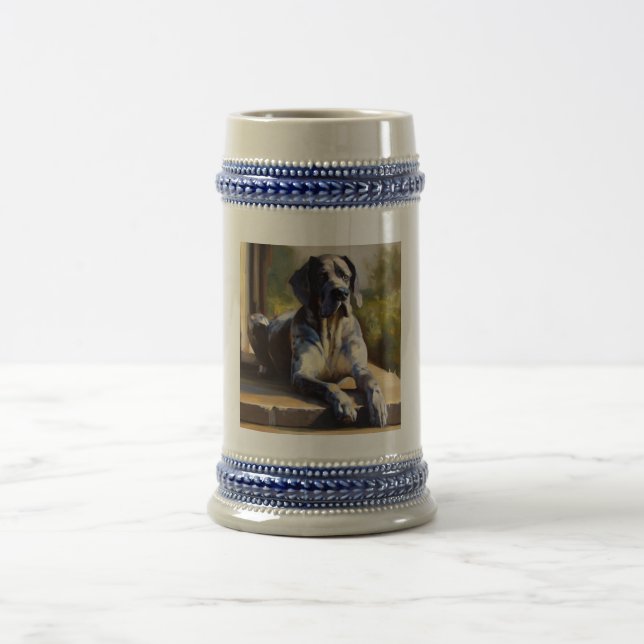 Great Dane Dog Beer Stein (Center)