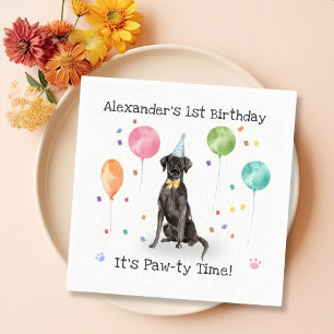 Great Dane Dog Birthday Party Napkin