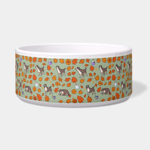 Great Dane Dog Bowl Halloween Floral Kawaii Pet