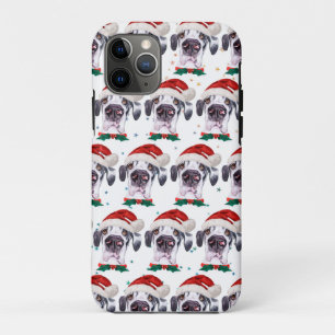Great Dane Dog Breed Christmas Stars iPhone 11 Pro Case
