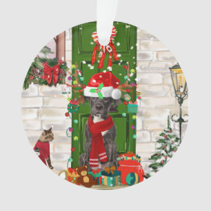 Great Dane Dog Christmas   Ornament
