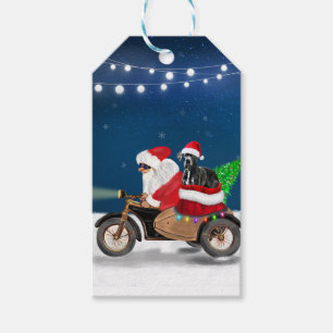 Great Dane dog Christmas Santa Claus Gift Tags