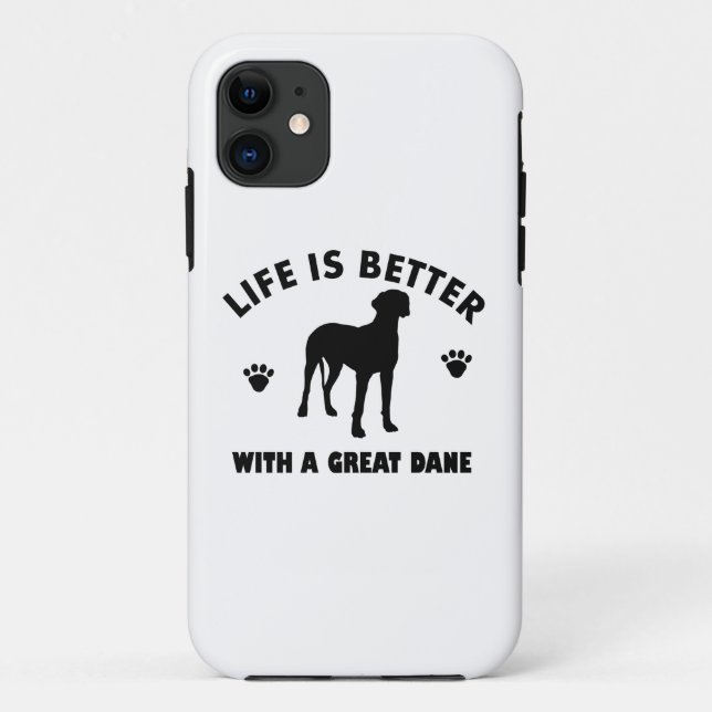 Great Dane dog design Case-Mate iPhone Case (Back)