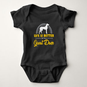 Great Dane Dog Gift - Pet Owner Animal Love Baby Bodysuit