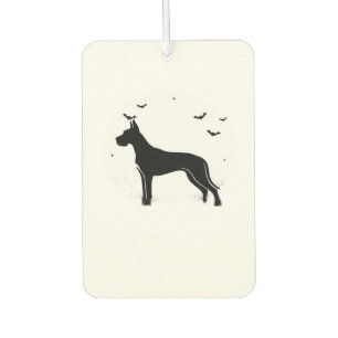 Great Dane Dog � Halloween Moon Silhouette Classic Air Freshener