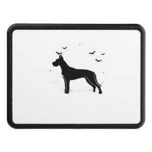 Great Dane Dog – Halloween Moon Silhouette Classic Trailer Hitch Cover