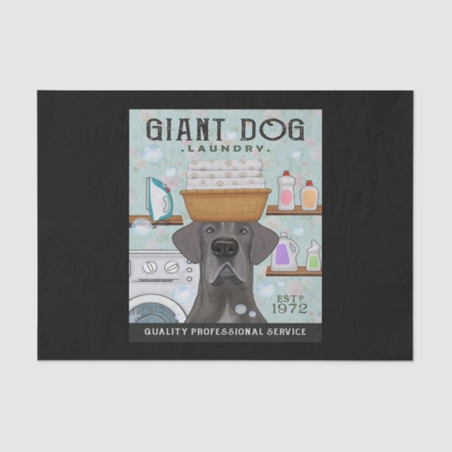 Great Dane Dog Laundry Company Tissue Paper (Front)