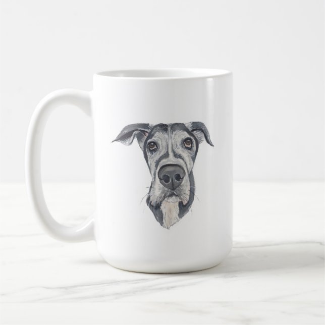 Great Dane Dog Mug | 15 oz (Left)