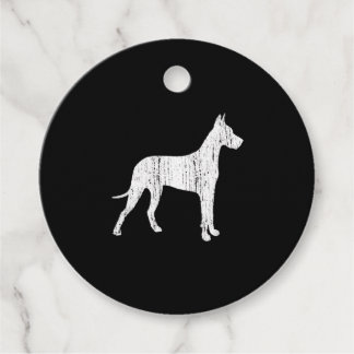 Great Dane Dog Owner Gift Vintage Animal Favour Tags