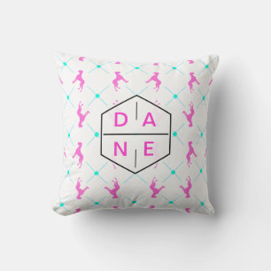 Great Dane Dog Pattern Throw Pillow