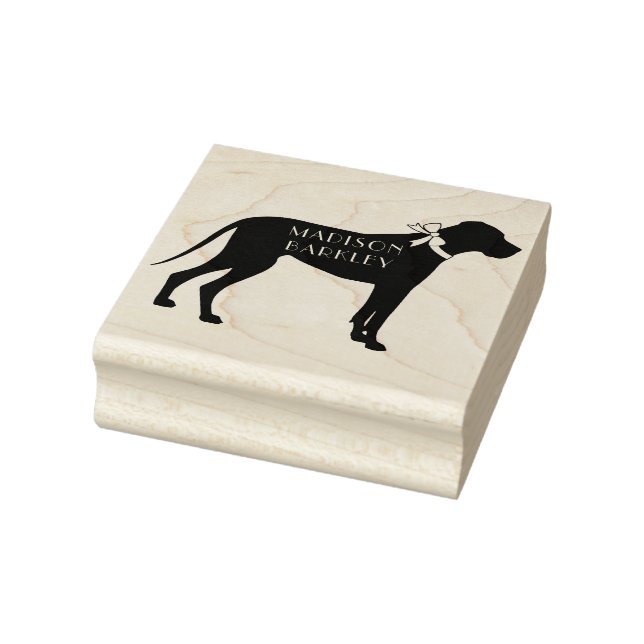 Great Dane Dog Puppy Rubber Stamp (Stamp)