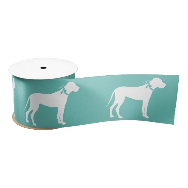 Great Dane Dog Puppy Satin Ribbon (Spool)