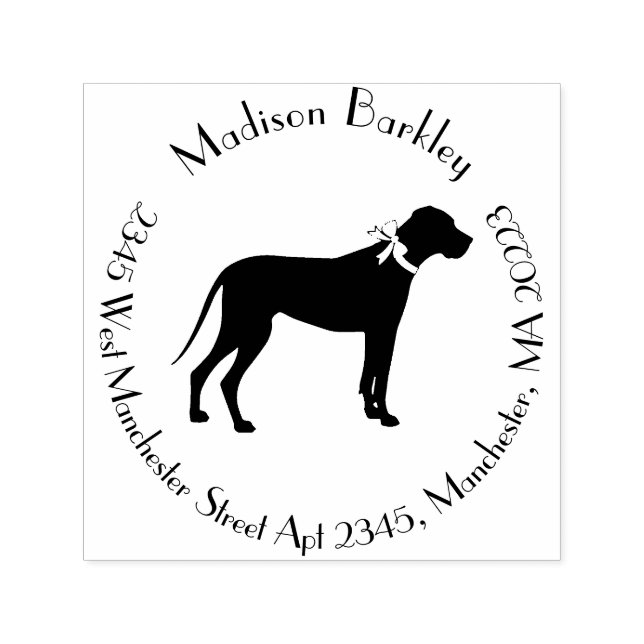 Great Dane Dog Puppy Self-inking Stamp (Design)