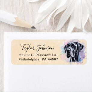 Great Dane Dog Return Address Label
