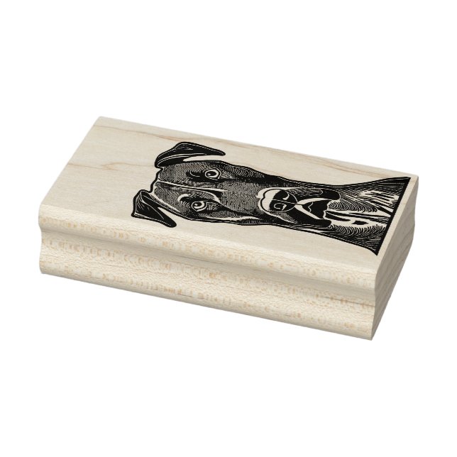 Great Dane Dog Rubber Stamp (Stamp)
