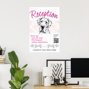 Great Dane dog show welcome Poster
