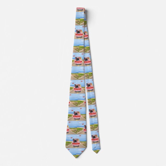 Great Dane Dog Valentine's Day Truck Tie (Front)