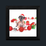 Great Dane Dog with Christmas Ornaments Gifts Gift Box<br><div class="desc">A cute Great Dane Dog sitting with Christmas Ornaments and gift boxes. A perfect gift for someone on this Christmas!</div>