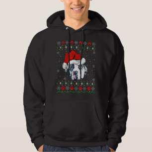 Great Dane Dog Xmas Gift Ugly Great Dane Christmas Hoodie