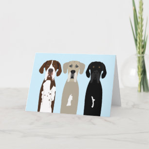 Great Dane Dogs Card