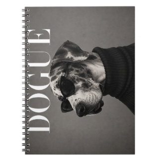 Great Dane Editorial Dog Portrait Notebook