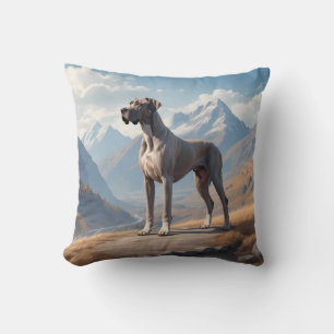 Great Dane Elegant Throw Pillow