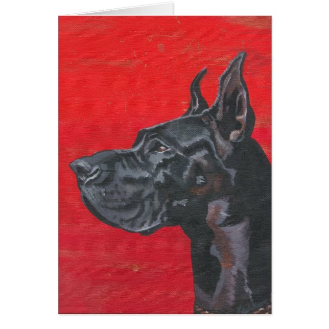 Great dane en acrylique (Devant)