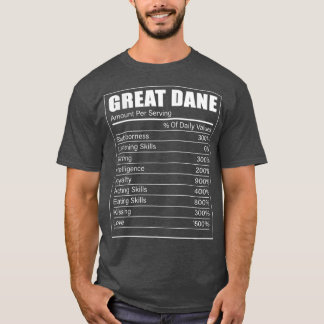 Great Dane Facts Dog Great Dane Lover Great Dane T-Shirt